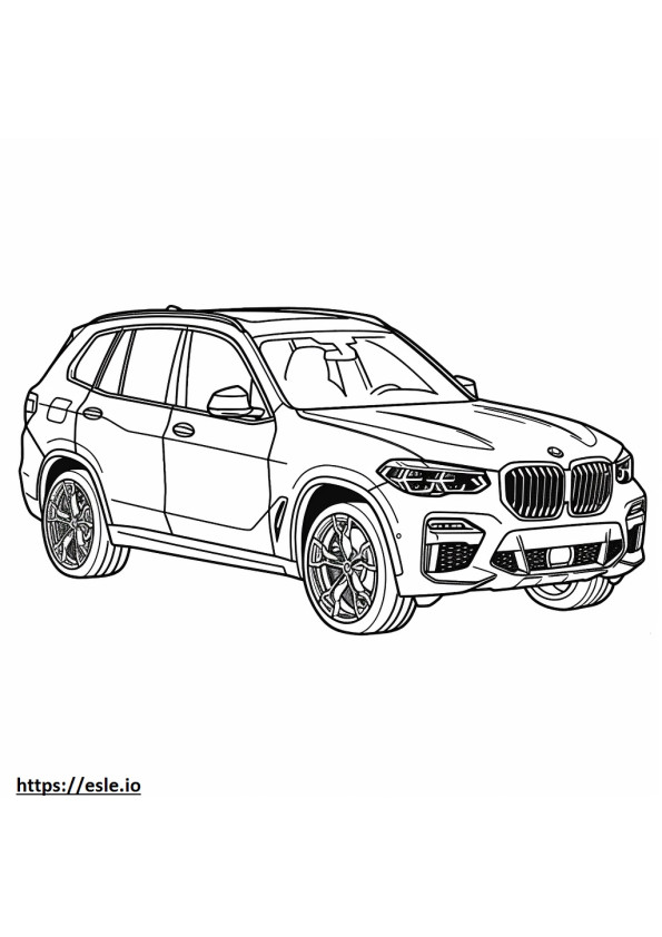 BMW X3 M 2024 para colorir