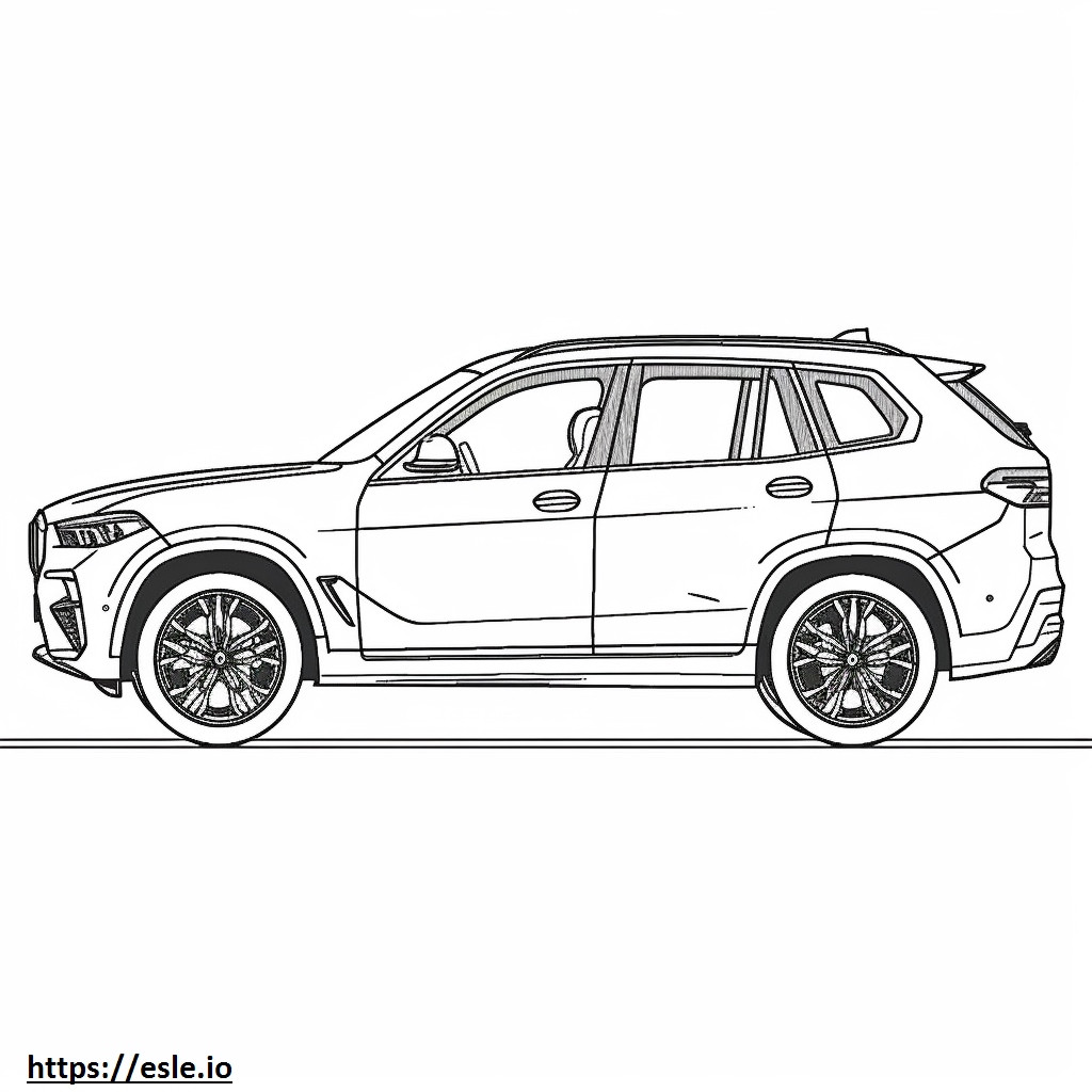 BMW X3 M Competition 2024 coloring page