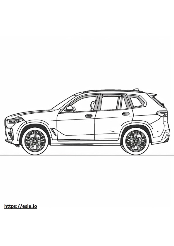 BMW X3 M Competition 2024 coloring page