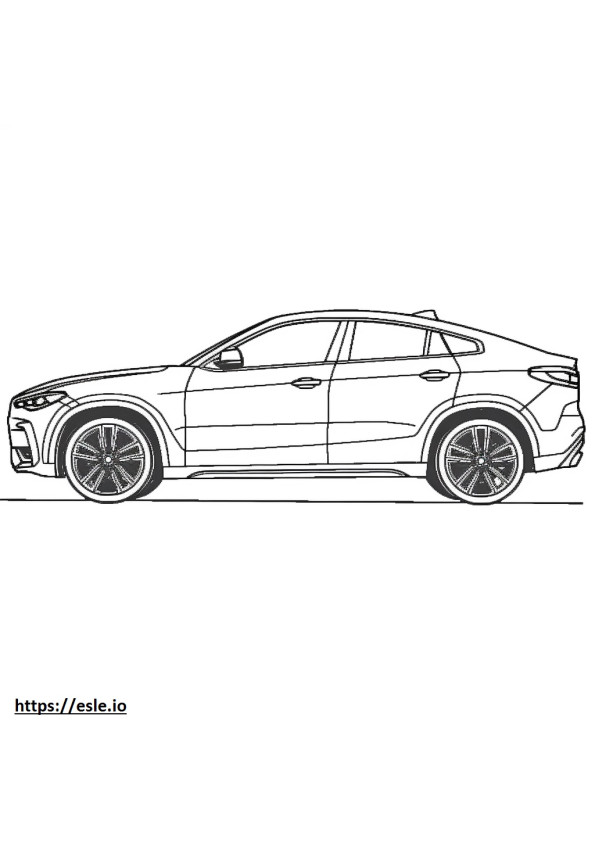 BMW X4 M40i 2024 coloring page