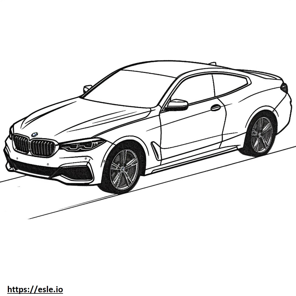 BMW X4 M40i 2024 kleurplaat kleurplaat