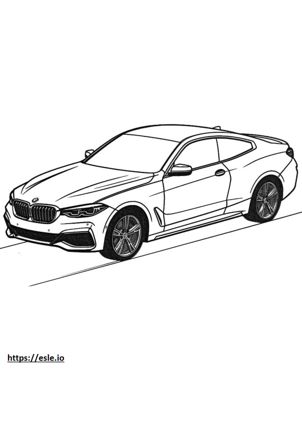 BMW X4 M40i 2024 ぬりえ - 塗り絵