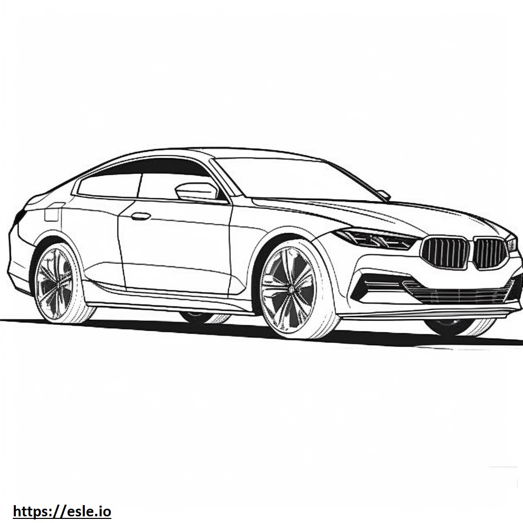 BMW X4 M40i 2024 ぬりえ - 塗り絵