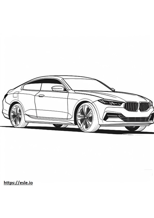 Coloriage BMW X4 M40i 2024 à imprimer