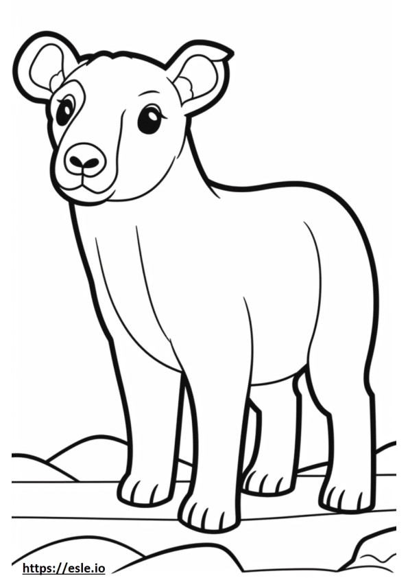 Brittany baby coloring page