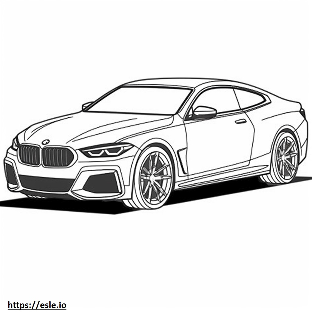 BMW X4 M 2024 coloring page
