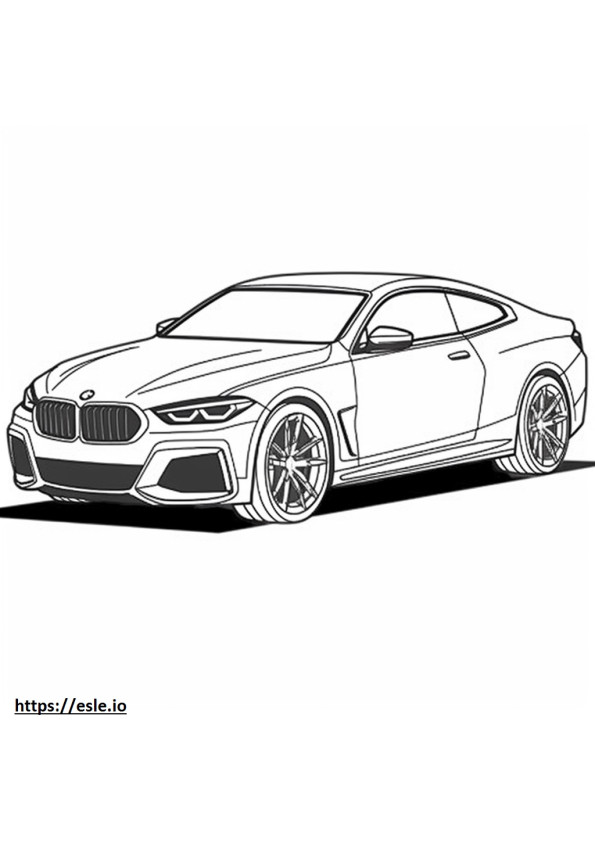 BMW X4 M 2024 ぬりえ - 塗り絵