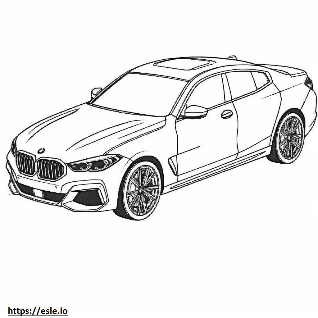BMW X4 M 2024 kleurplaat kleurplaat