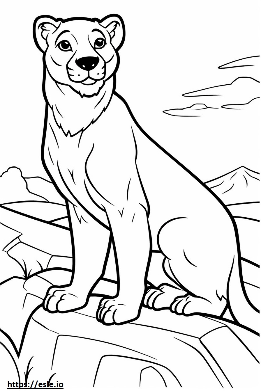 Brittany cartoon coloring page