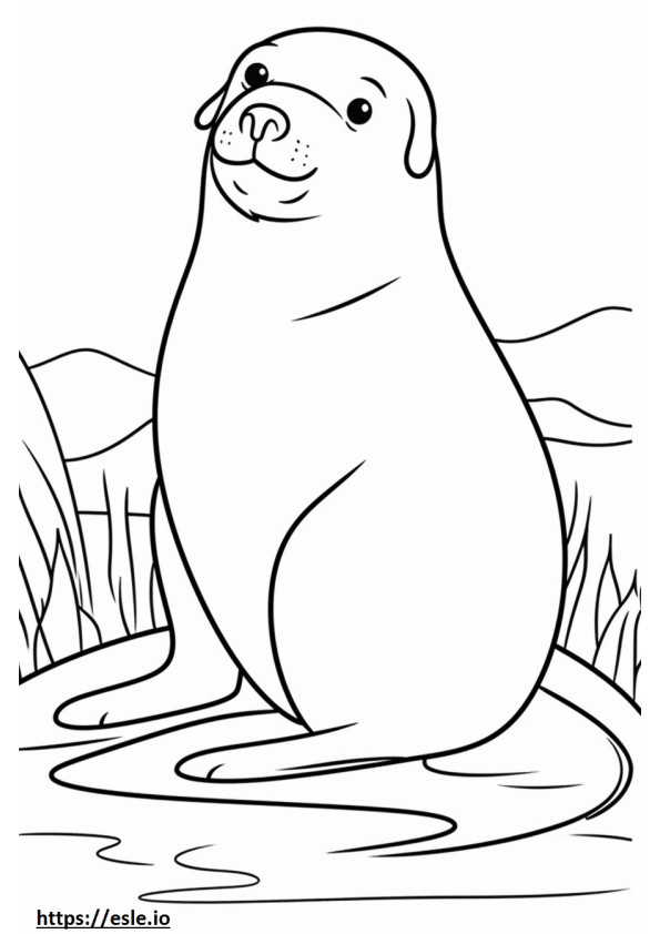 Brittany cartoon coloring page
