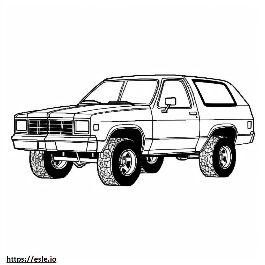 Chevrolet Blazer AWD 2024 kolorowanka