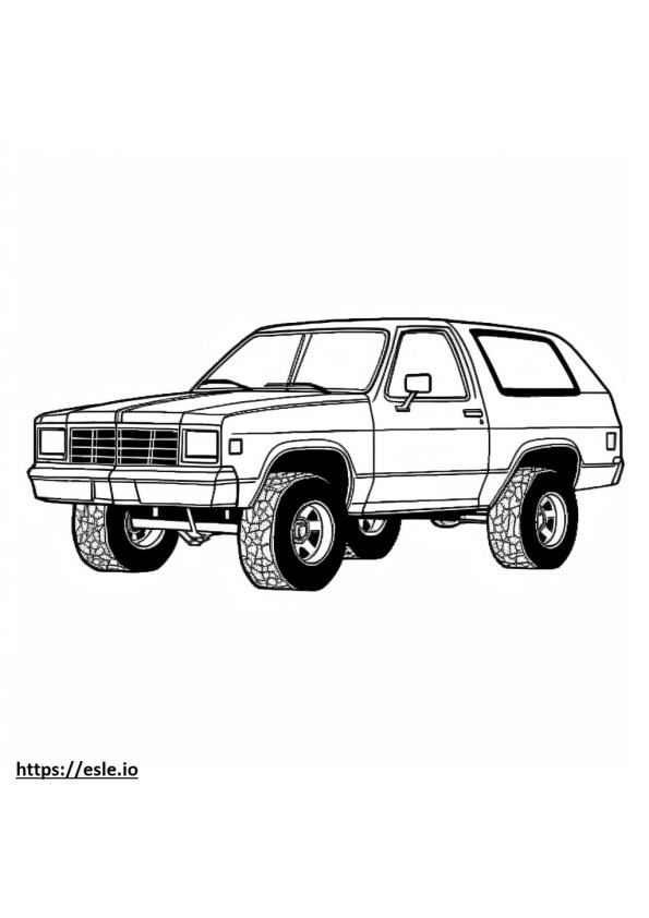 Chevrolet Blazer AWD 2024 gambar mewarnai
