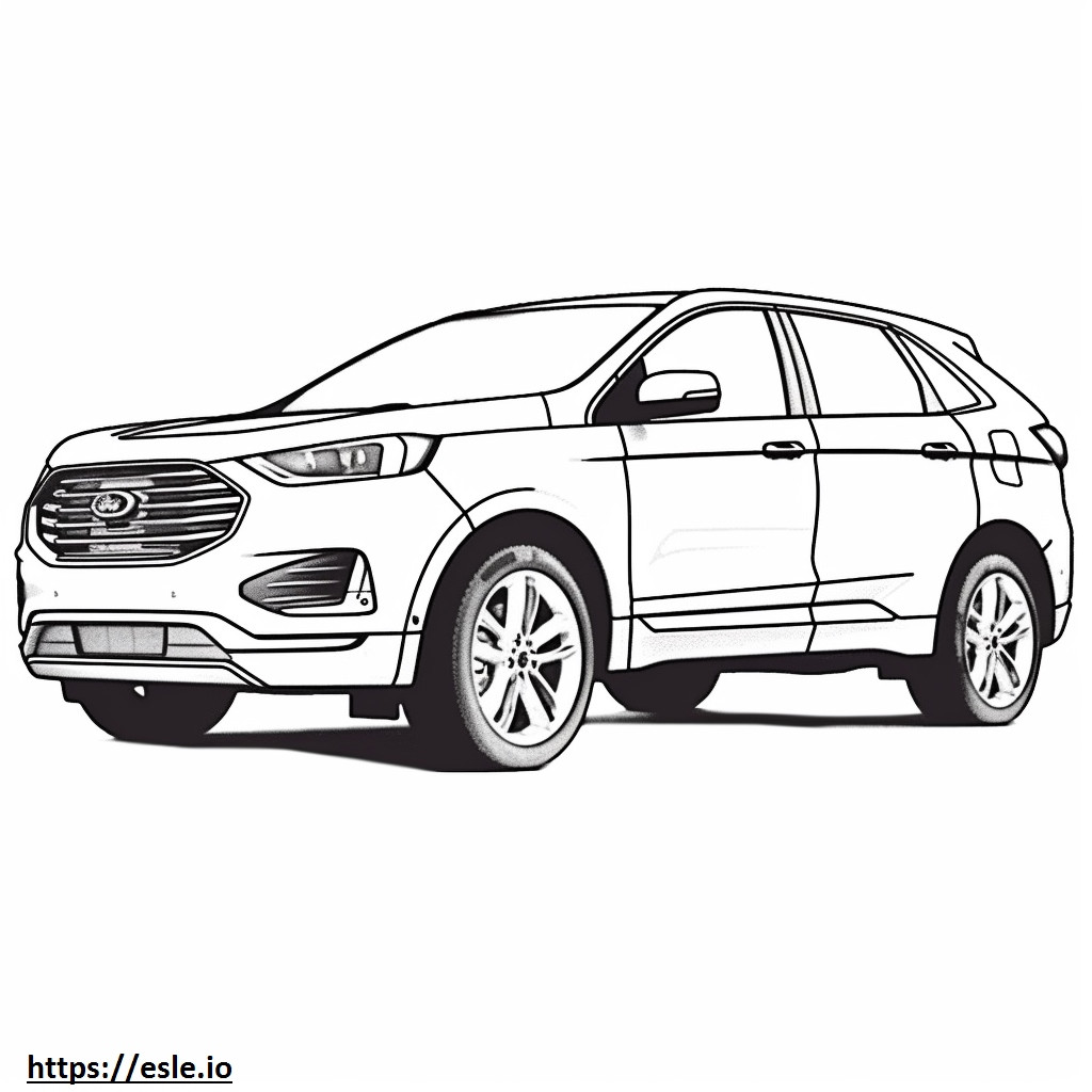 Ford Edge AWD 2024 coloring page