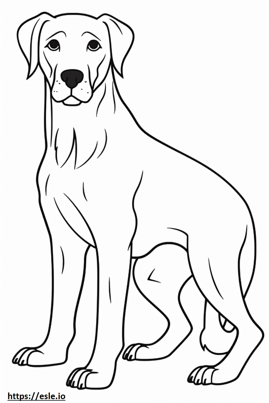 Brittany cute coloring page