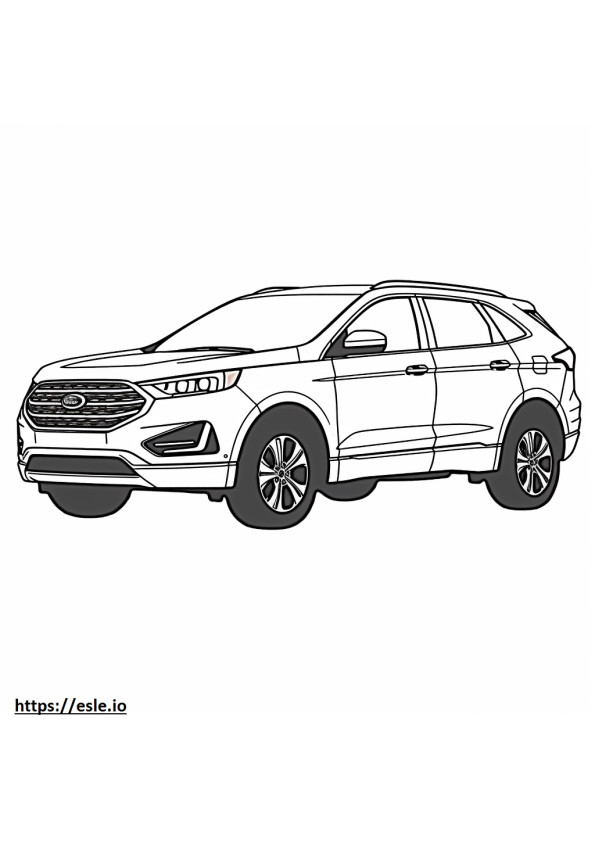 Ford Edge AWD 2024 coloring page