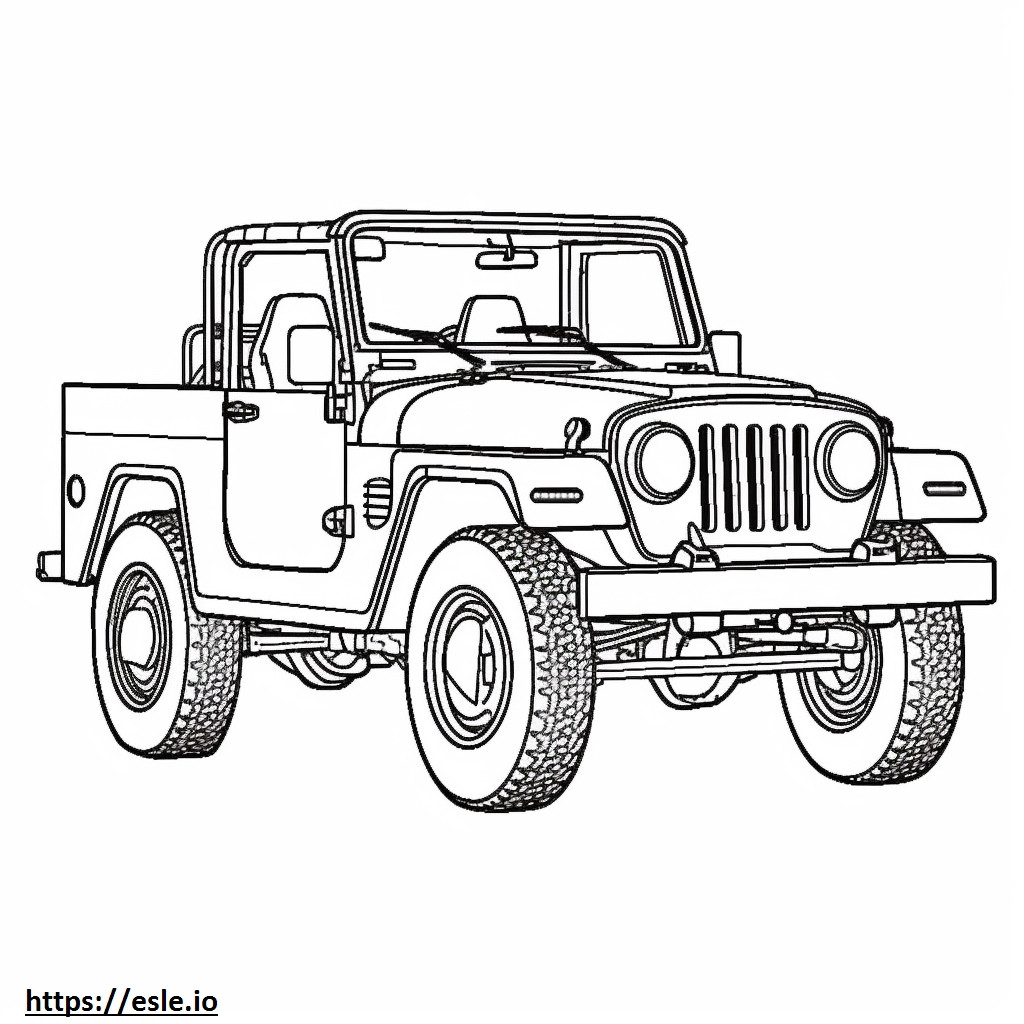 Jeep Wrangler Rubicon 2 porte 4WD 2024 da colorare