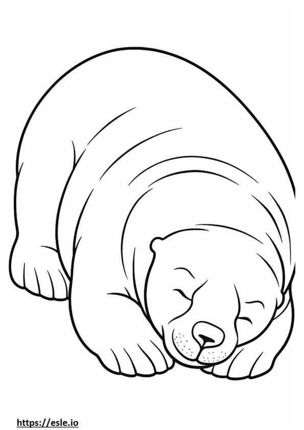 Brittany Sleeping coloring page