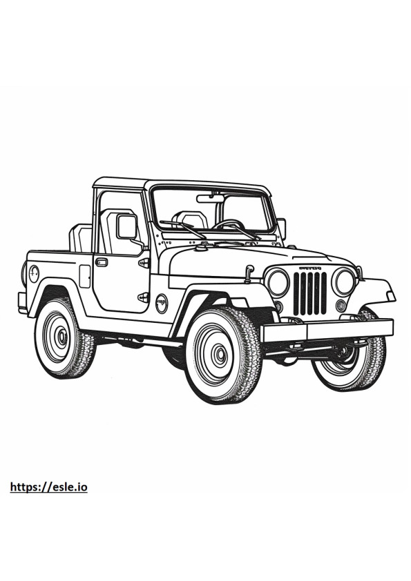 Jeep Wrangler Rubicon 2dr 4WD 2024r kolorowanka