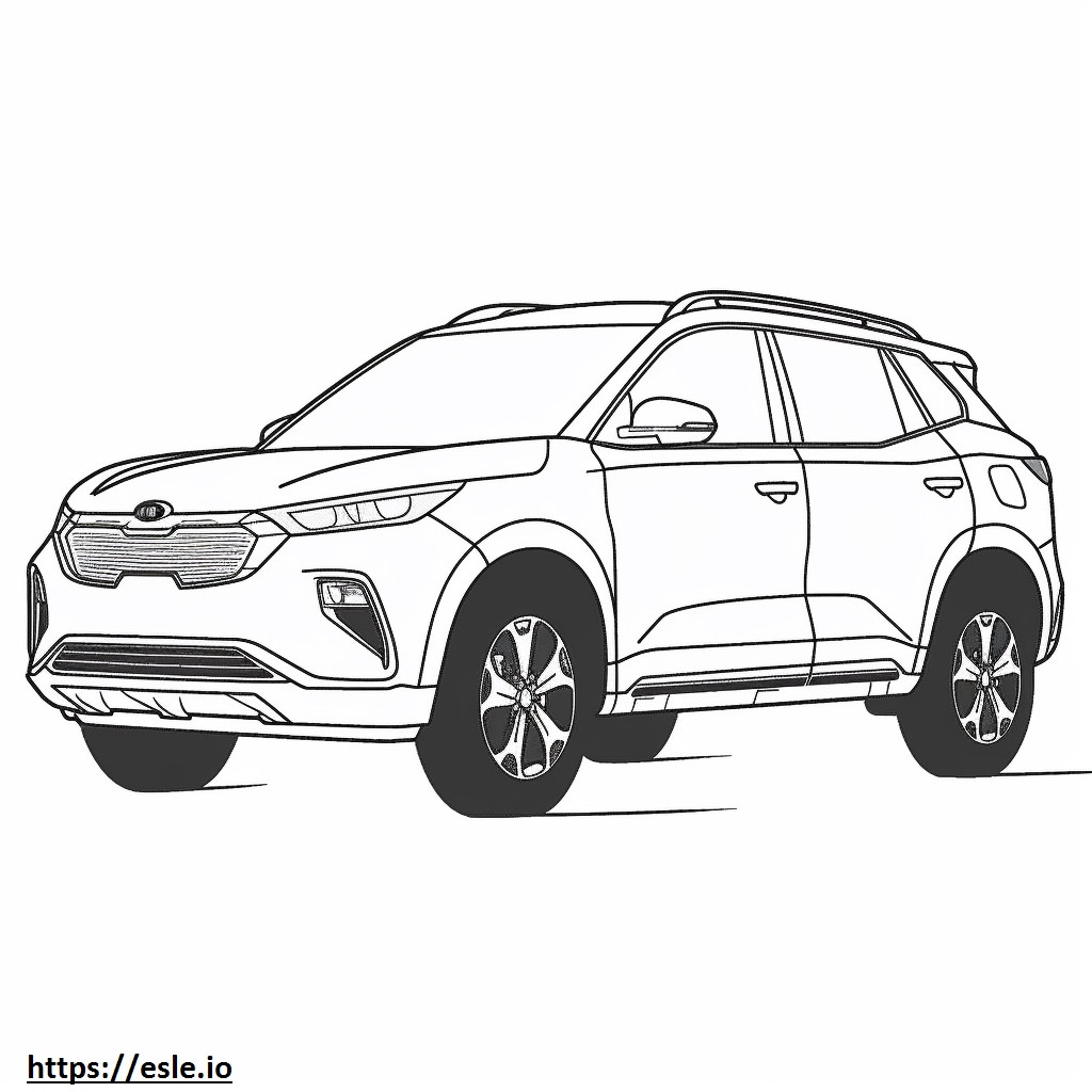 Kia Sportage AWD 2024 Para Colorear E Imprimir Kia Sportage AWD 2024 Para Colorear E Imprimir