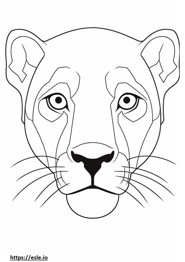Brug face coloring page