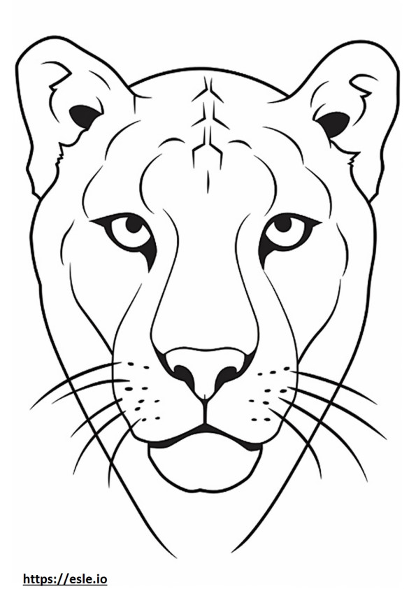 Brug face coloring page