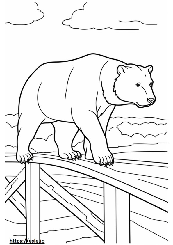 Brug full body coloring page