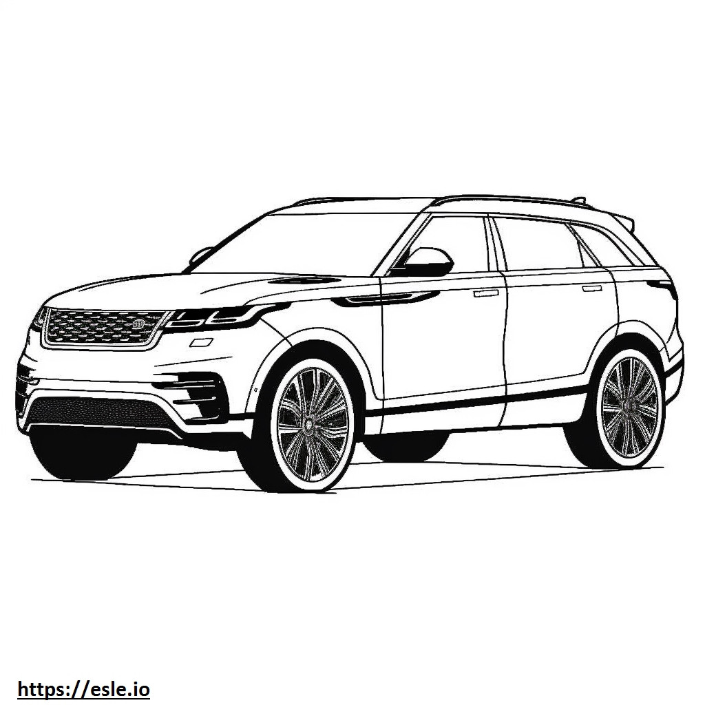Land Rover Range Rover Velar P340 MHEV 2024 coloring page