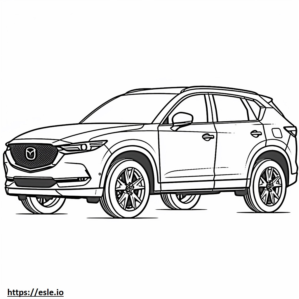 Mazda CX-50 4WD 2024 gambar mewarnai