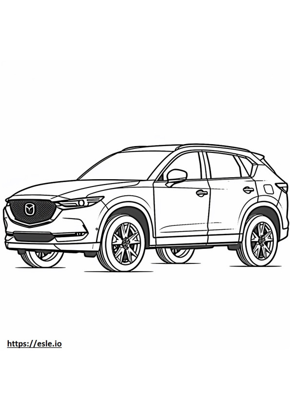 Mazda CX-50 4WD 2024 ausmalbild