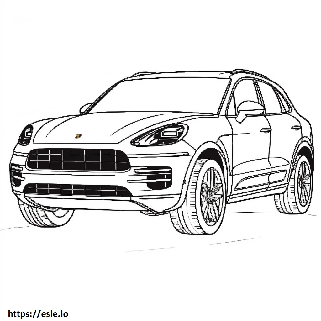 Porsche Macan 2024 coloring page