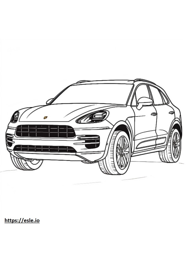 Porsche Macan 2024 coloring page