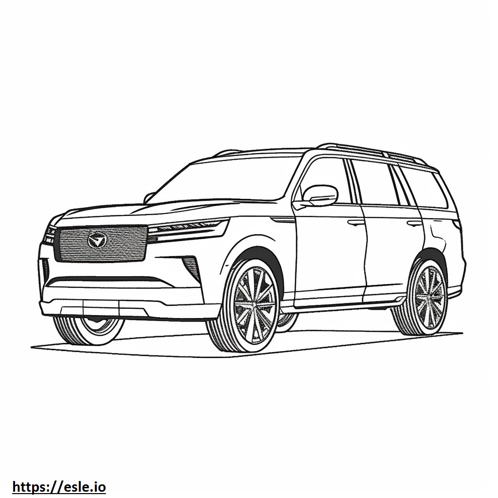 Infiniti QX80 2WD 2024 coloring page