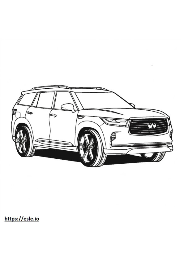Infiniti QX80 2WD 2024 coloring page