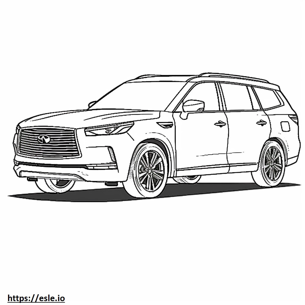 Infiniti QX80 4WD 2024 coloring page