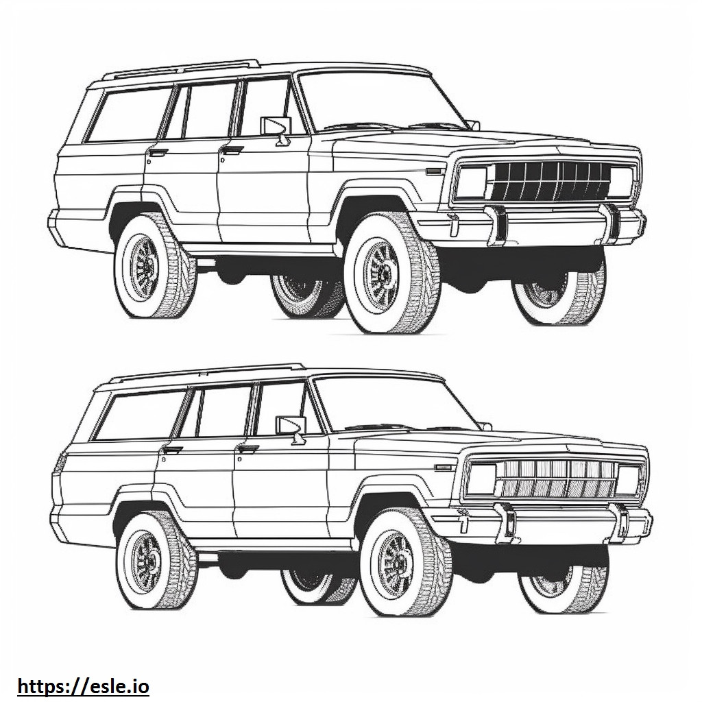 Jeep Grand Wagoneer 4WD 2024 coloring page