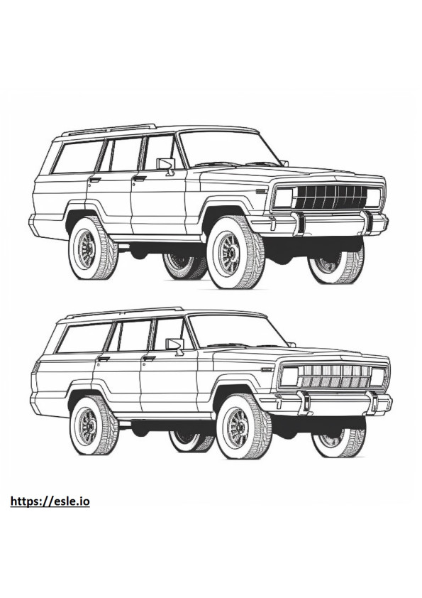 Jeep Grand Wagoneer 4WD 2024 kolorowanka