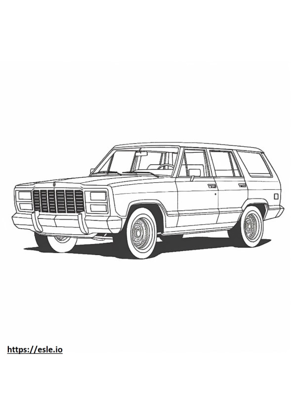 Jeep Grand Wagoneer 4WD 2024 coloring page