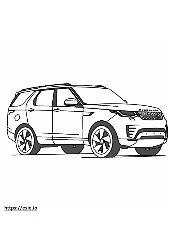 Coloriage Land Rover Découverte 2024 à imprimer