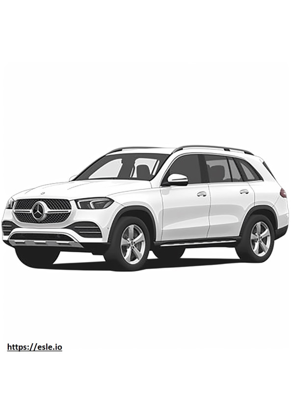 Mercedes-Benz GLE580 4matic 2024 coloring page