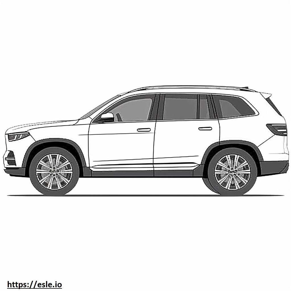 Mercedes-Benz GLS450 4matic 2024 coloring page