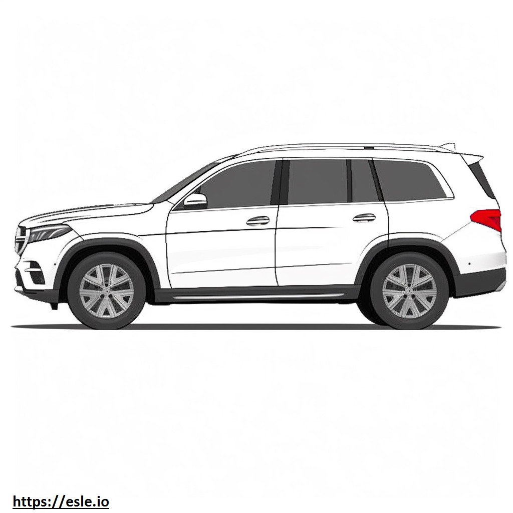 Mercedes-Benz GLS450 4matic 2024 coloring page