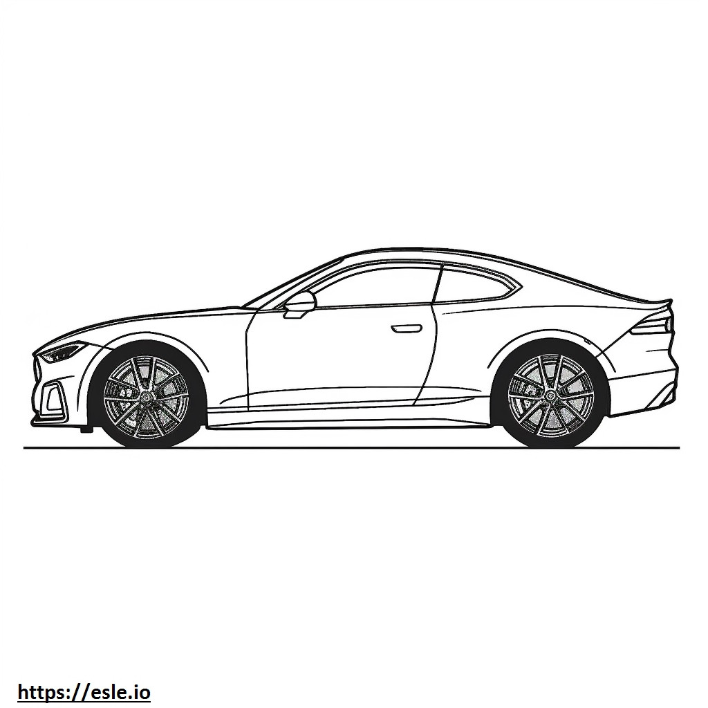 Audi e-tron GT 2024 para colorear e imprimir