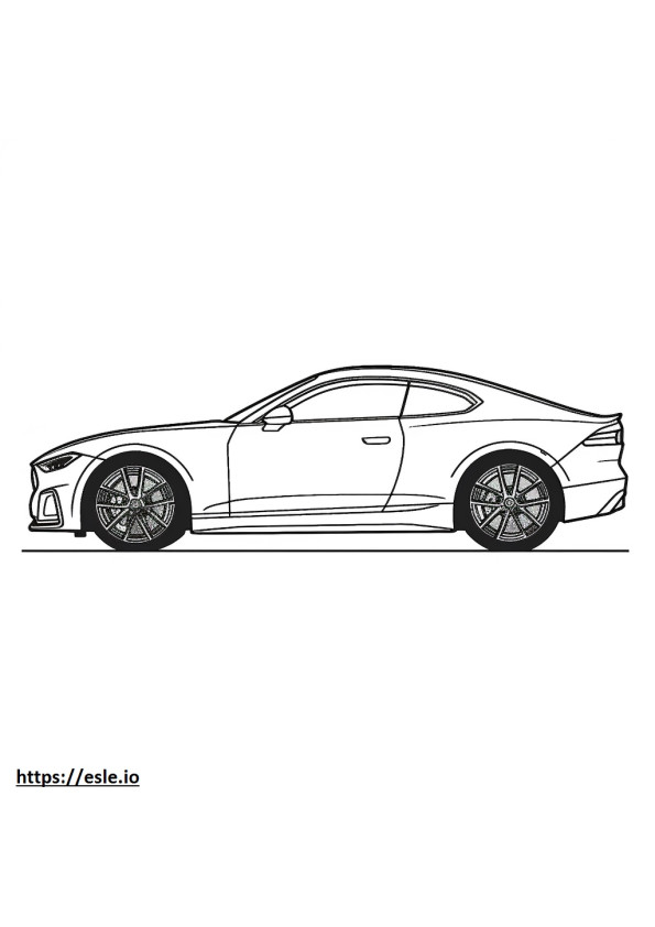 Audi e-tron GT 2024 kleurplaat