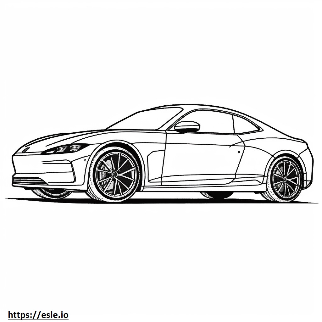Coloriage Audi e-tron GT 2024 à imprimer