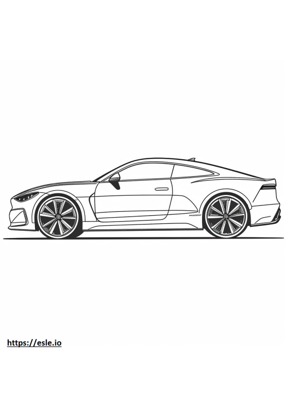 Audi e-tron GT 2024 coloring page