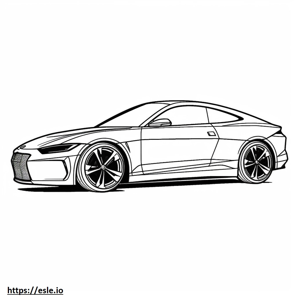 Audi RS e-tron GT 2024 para colorear e imprimir