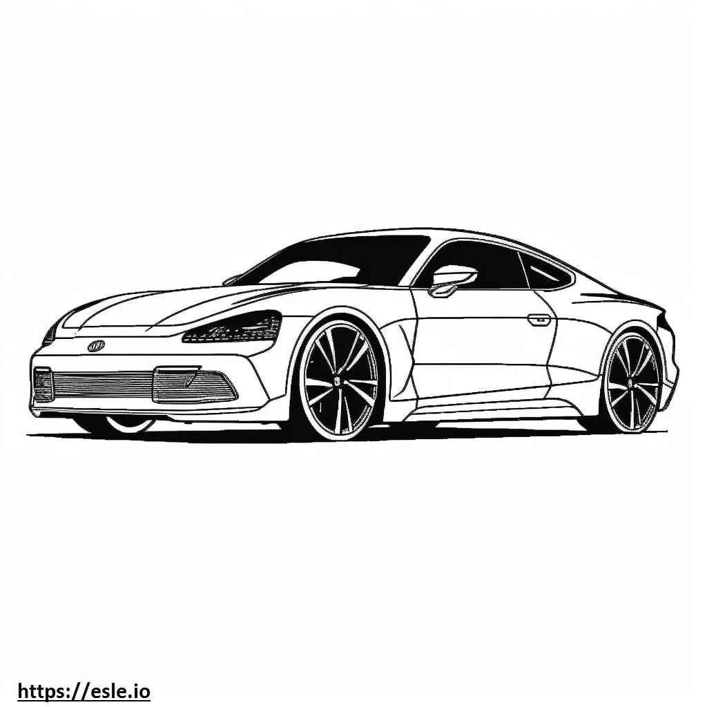 Audi RS e-tron GT 2024 ausmalbild