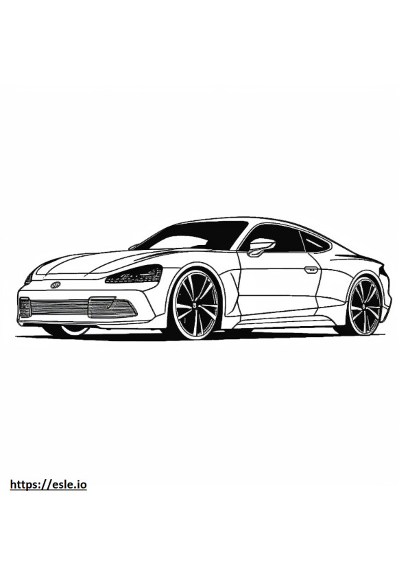 Audi RS e-tron GT 2024 gambar mewarnai