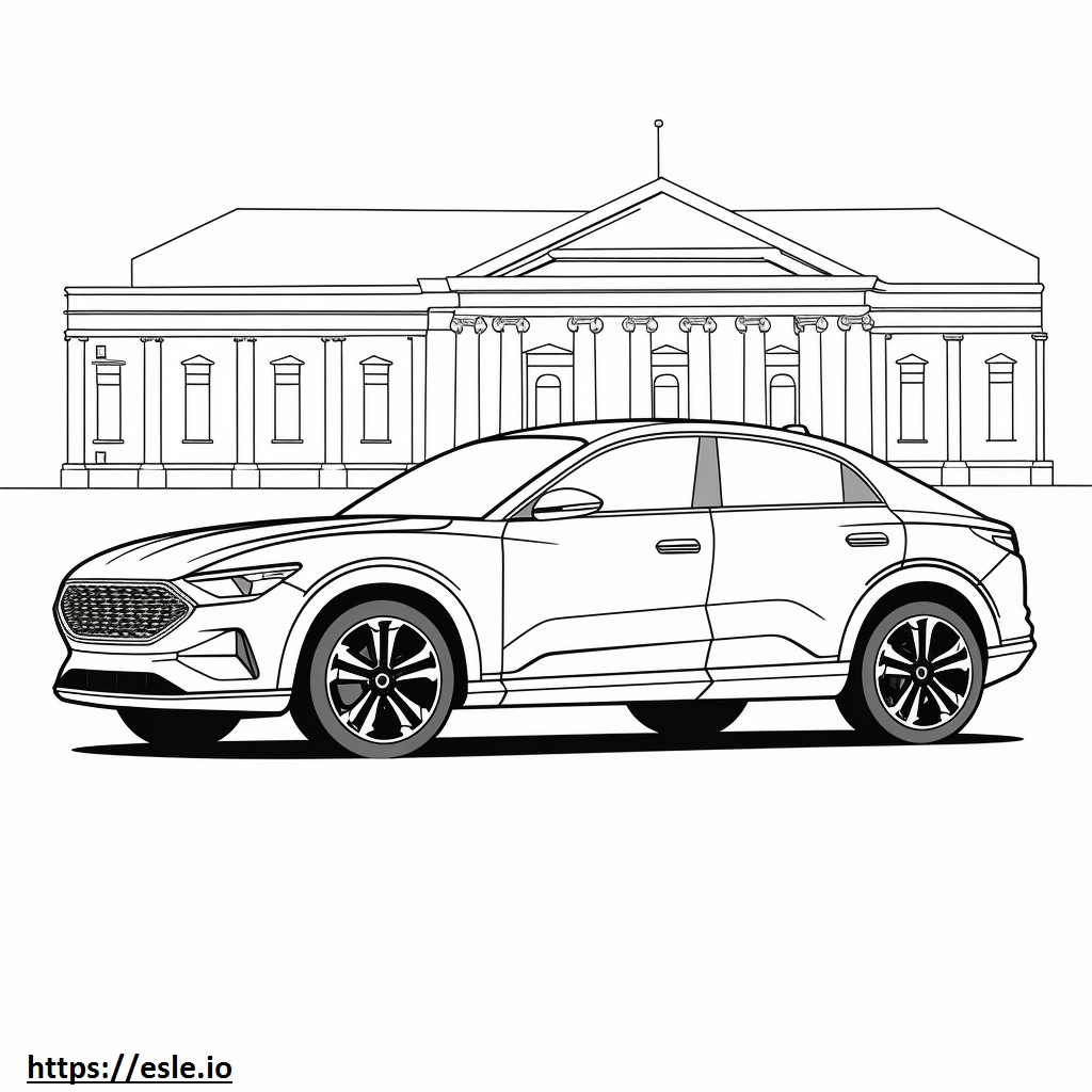 Audi Q4 40 e-tron 2024 coloring page