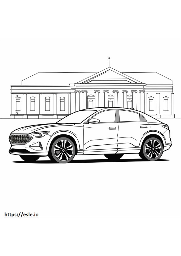 Audi Q4 40 e-tron 2024 coloring page